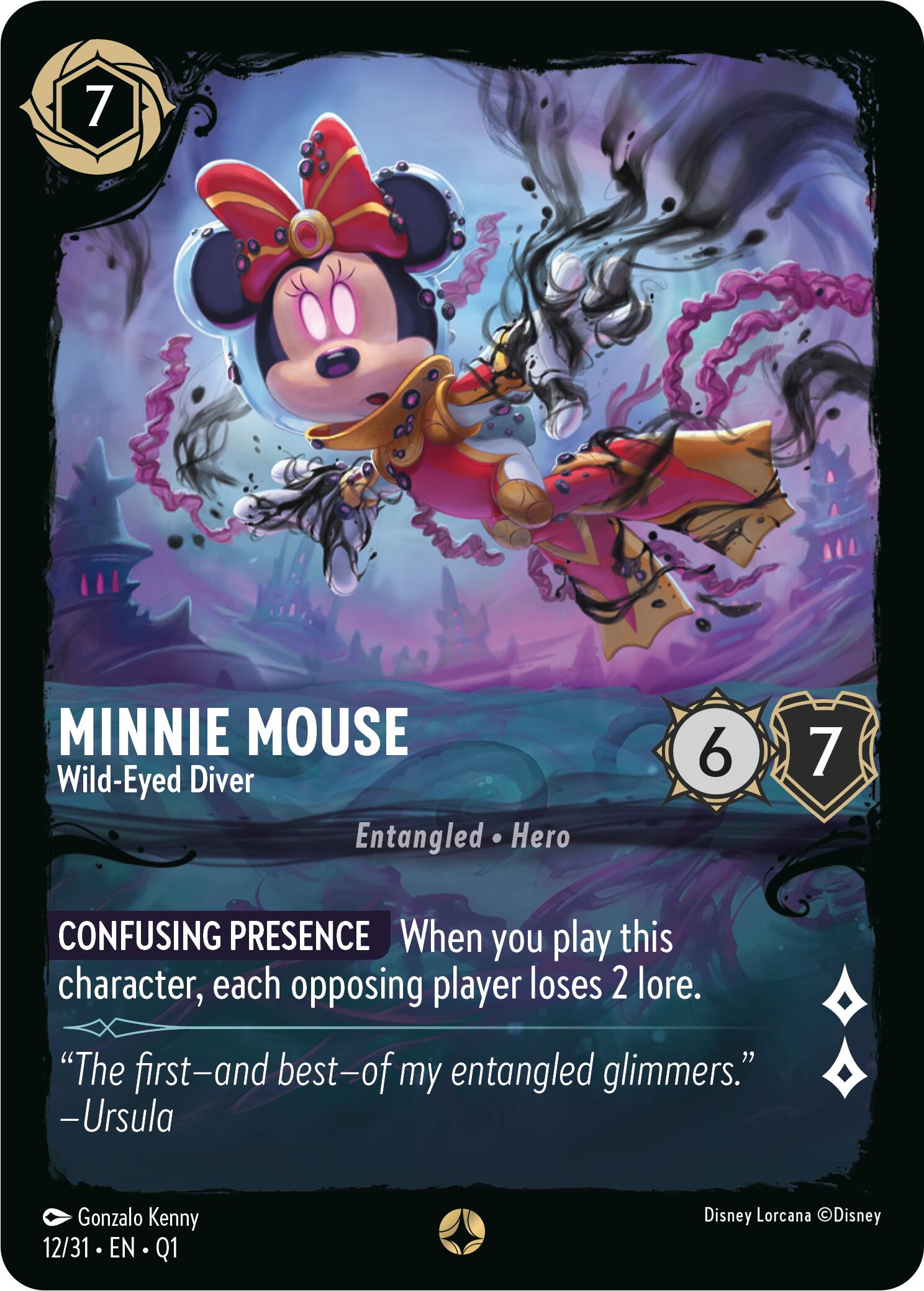 Minnie Mouse - Wild-Eyed Diver (12/31) [Illumineer's Quest: Deep Trouble] | Boutique FDB TCG