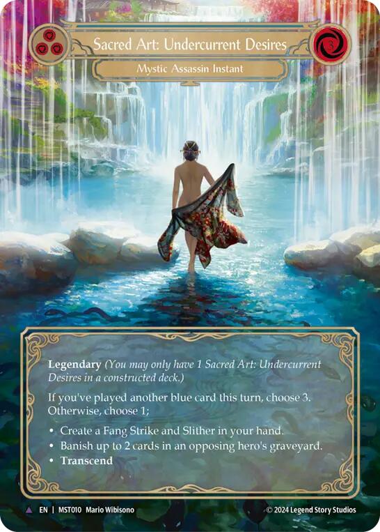 Sacred Art: Undercurrent Desires [MST010] (Part the Mistveil)  Cold Foil | Boutique FDB TCG