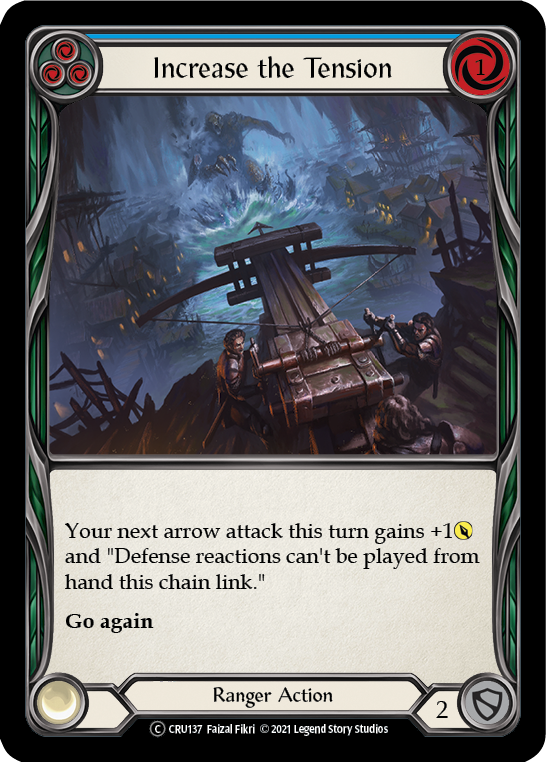 Increase the Tension (Blue) [U-CRU137] (Crucible of War Unlimited)  Unlimited Normal | Boutique FDB TCG