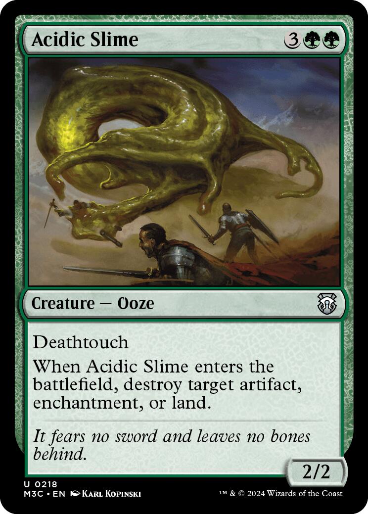 Acidic Slime [Modern Horizons 3 Commander] | Boutique FDB TCG