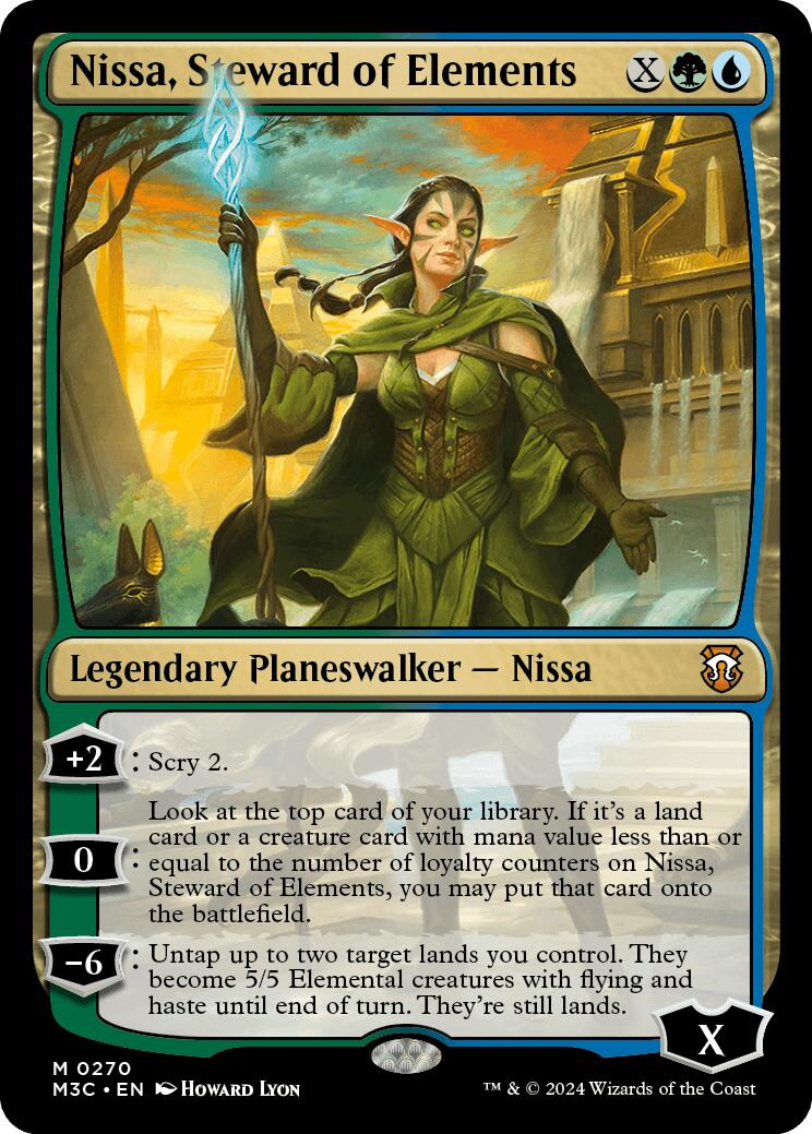 Nissa, Steward of Elements [Modern Horizons 3 Commander] | Boutique FDB TCG