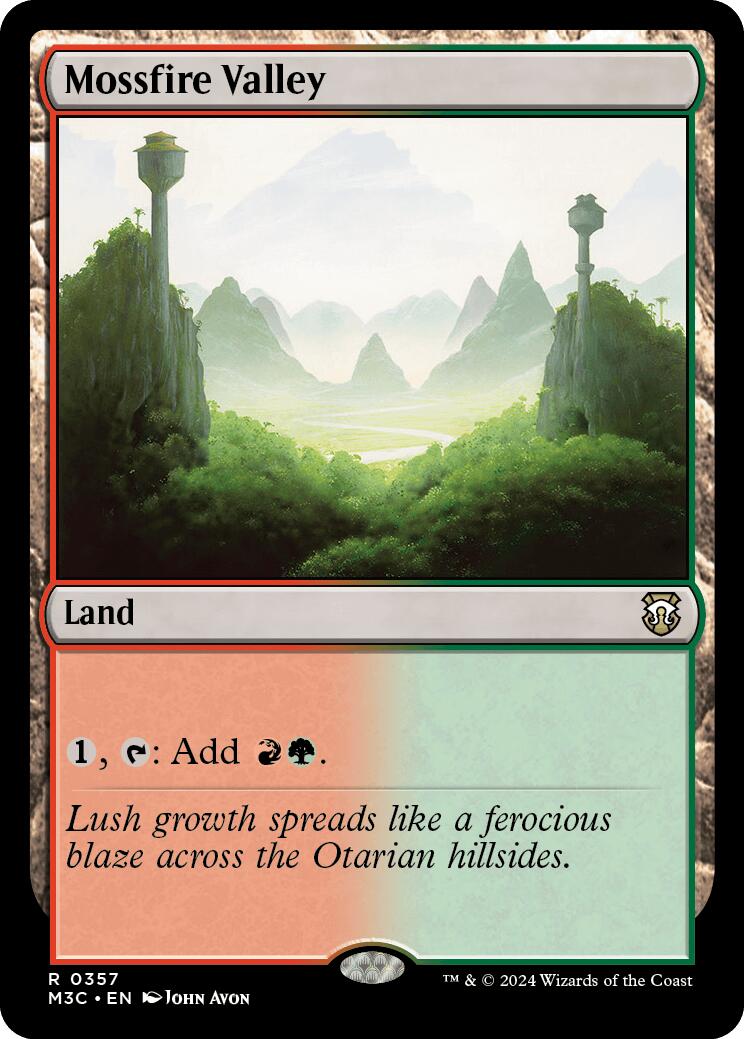 Mossfire Valley [Modern Horizons 3 Commander] | Boutique FDB TCG