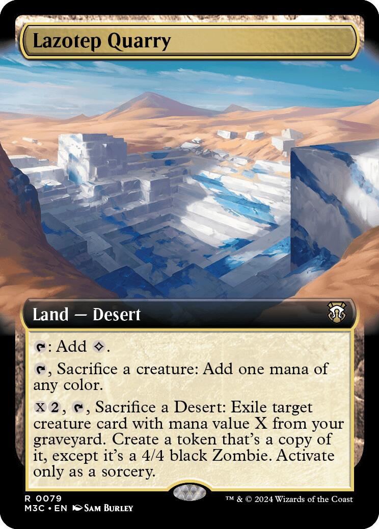 Lazotep Quarry (Extended Art) (Ripple Foil) [Modern Horizons 3 Commander] | Boutique FDB TCG