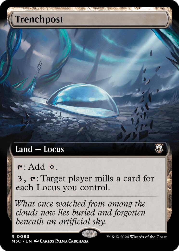 Trenchpost (Extended Art) (Ripple Foil) [Modern Horizons 3 Commander] | Boutique FDB TCG