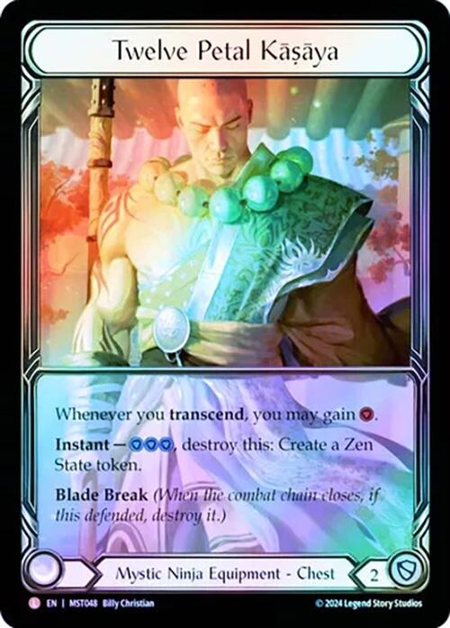 Twelve Petal Kasaya (Extended Art) [MST048] (Part the Mistveil)  Cold Foil | Boutique FDB TCG