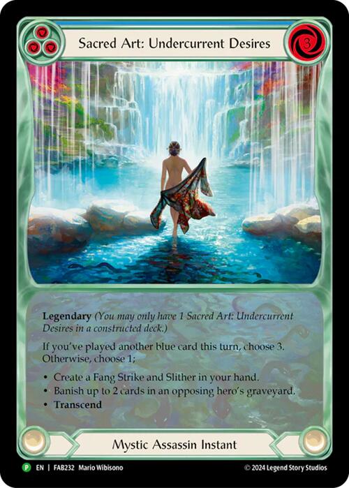 Sacred Art: Undercurrent Desires [FAB232] (Promo)  Rainbow Foil | Boutique FDB TCG