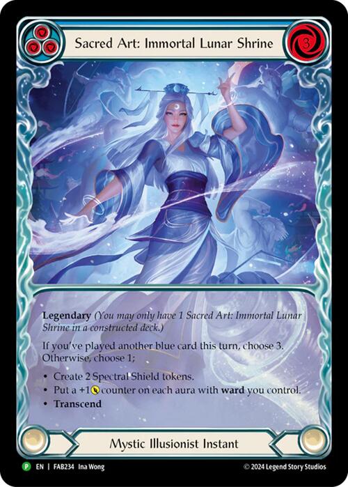 Sacred Art: Immortal Lunar Shrine [FAB234] (Promo)  Rainbow Foil | Boutique FDB TCG