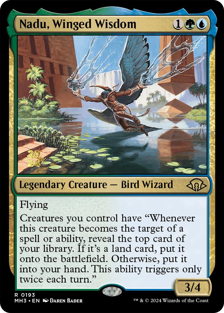 Nadu, Winged Wisdom [Modern Horizons 3 Prerelease Promos] | Boutique FDB TCG