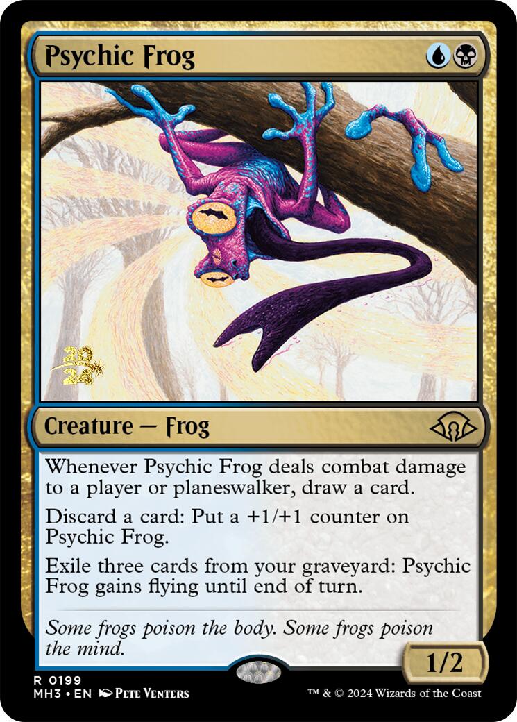 Psychic Frog [Modern Horizons 3 Prerelease Promos] | Boutique FDB TCG