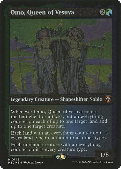 Omo, Queen of Vesuva (Display Commander) [Modern Horizons 3 Commander] | Boutique FDB TCG