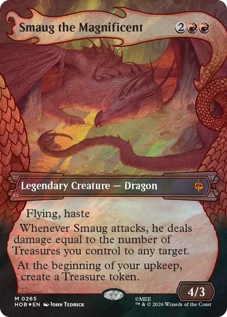 Smaug the Magnificent (Showcase) (Surge Foil) [The Hobbit] | Boutique FDB TCG