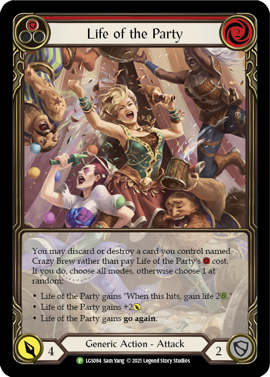 Life of the Party (Red) [LGS084] (Promo)  Rainbow Foil | Boutique FDB TCG