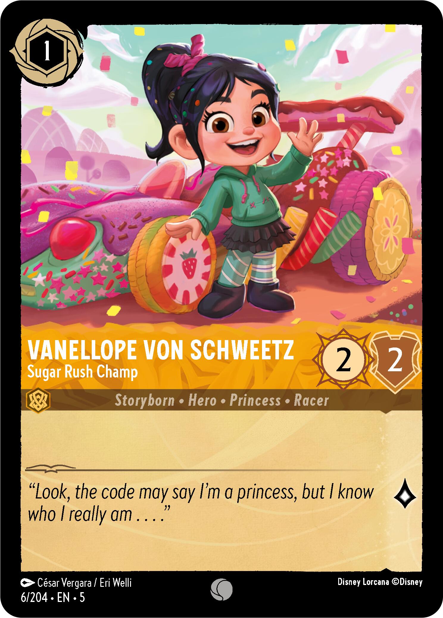 Vanellope von Schweetz - Sugar Rush Champ (6/204) [Shimmering Skies] | Boutique FDB TCG