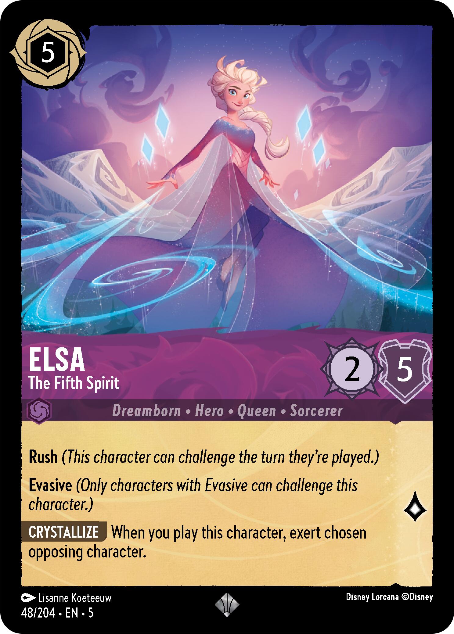 Elsa - The Fifth Spirit (48/204) [Shimmering Skies] | Boutique FDB TCG