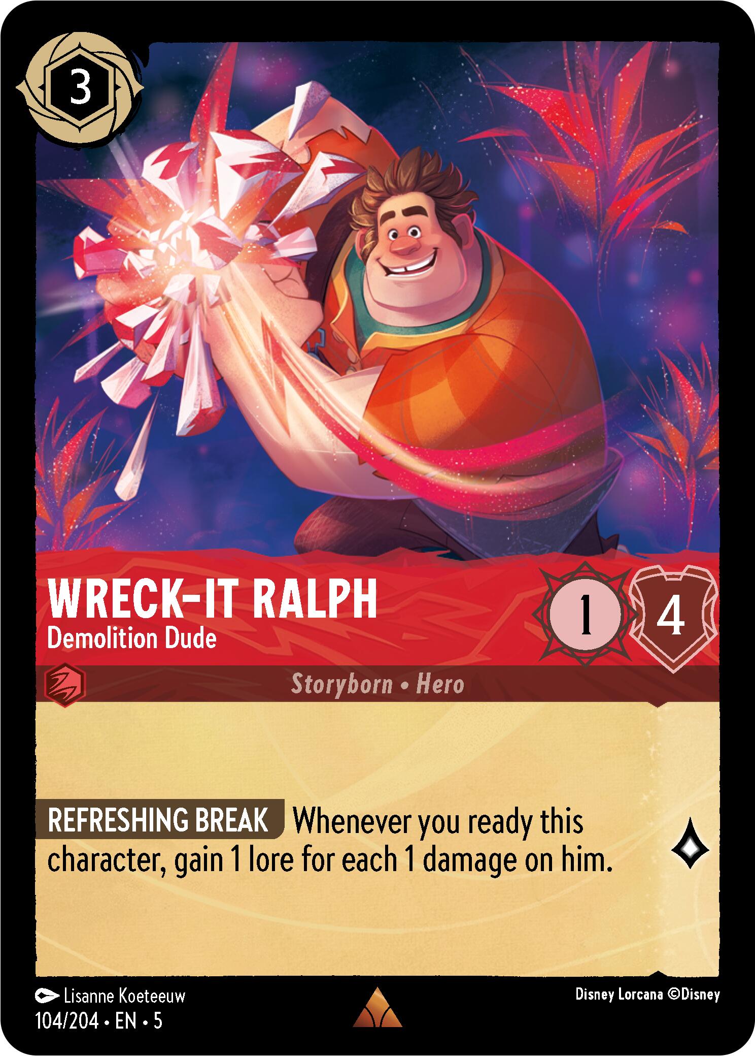 Wreck-It Ralph - Demolition Dude (104/204) [Shimmering Skies] | Boutique FDB TCG