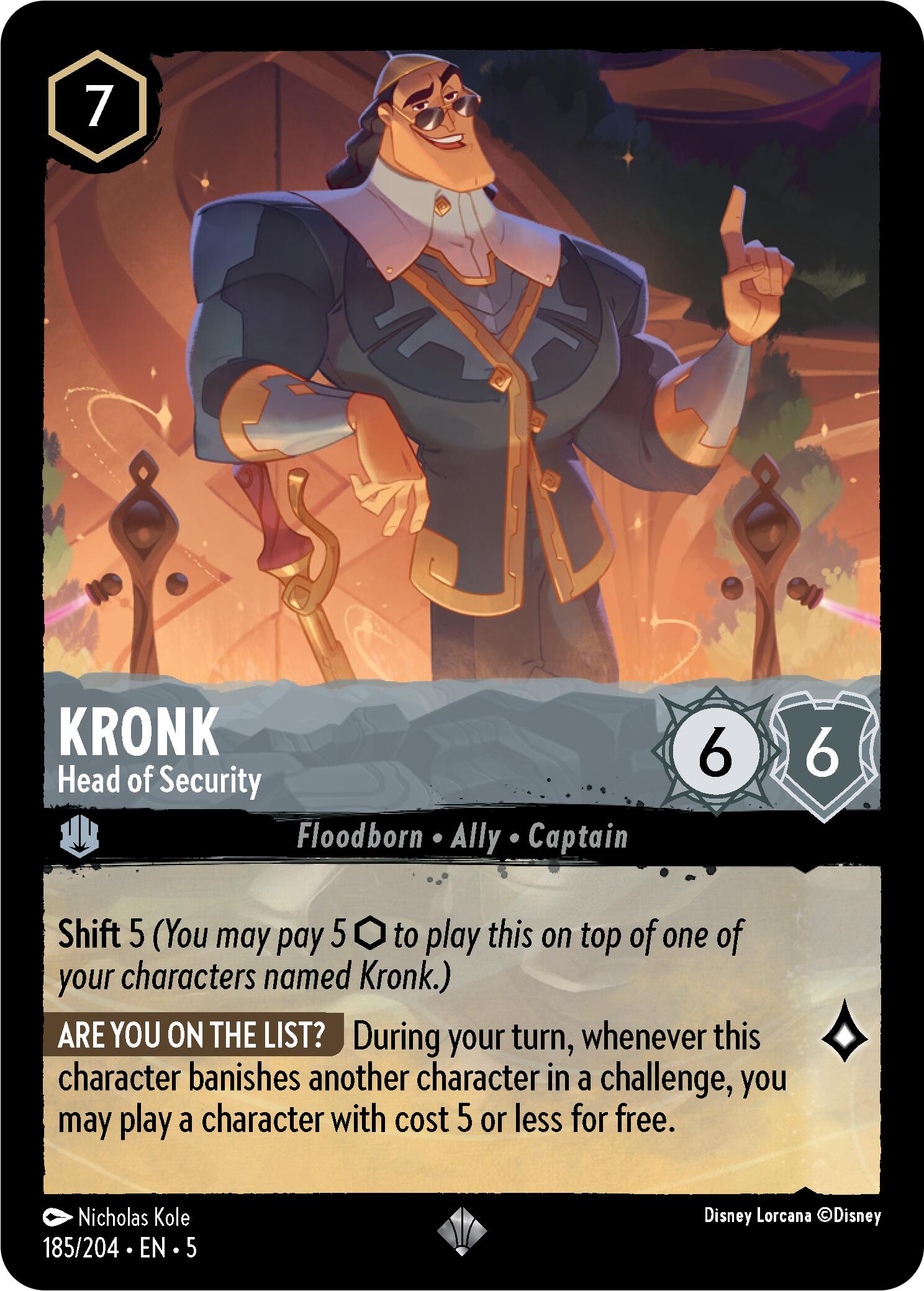 Kronk - Head of Security (185/204) [Shimmering Skies] | Boutique FDB TCG