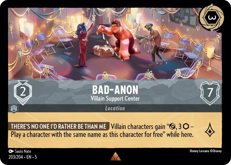 Bad-Anon - Villain Support Center (203/204) [Shimmering Skies] | Boutique FDB TCG