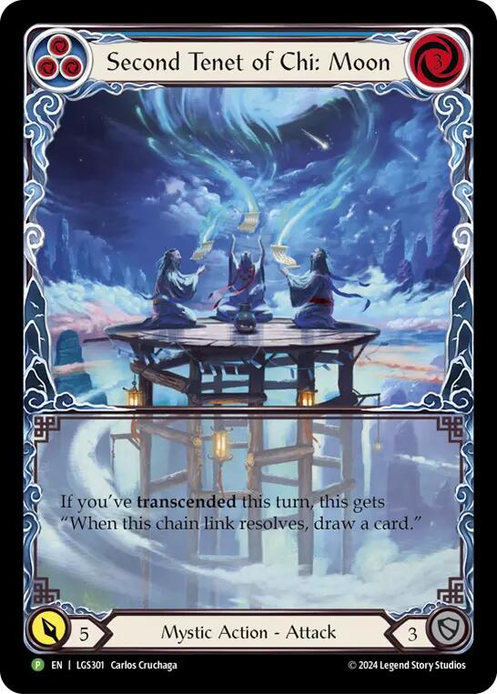 Second Tenet of Chi: Moon [LGS301] (Promo)  Rainbow Foil | Boutique FDB TCG