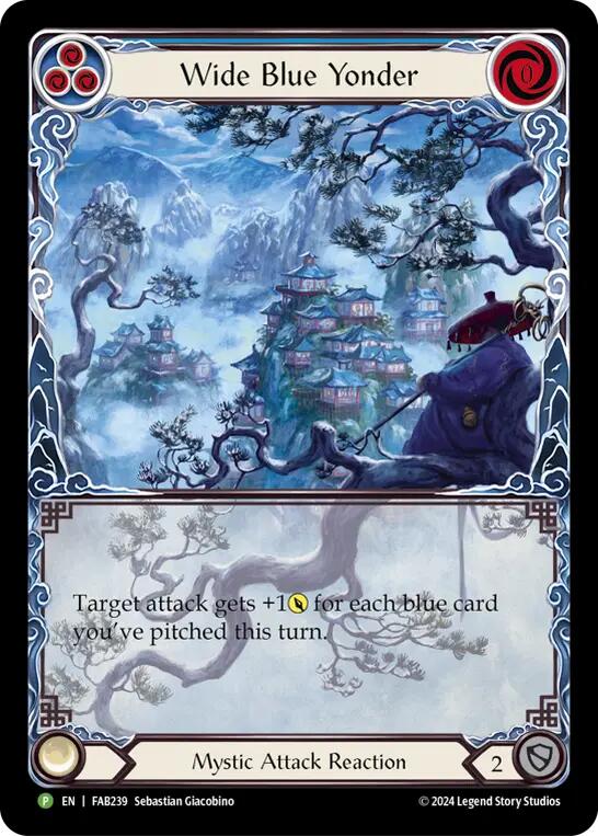 Wide Blue Yonder [FAB239] (Promo)  Rainbow Foil | Boutique FDB TCG