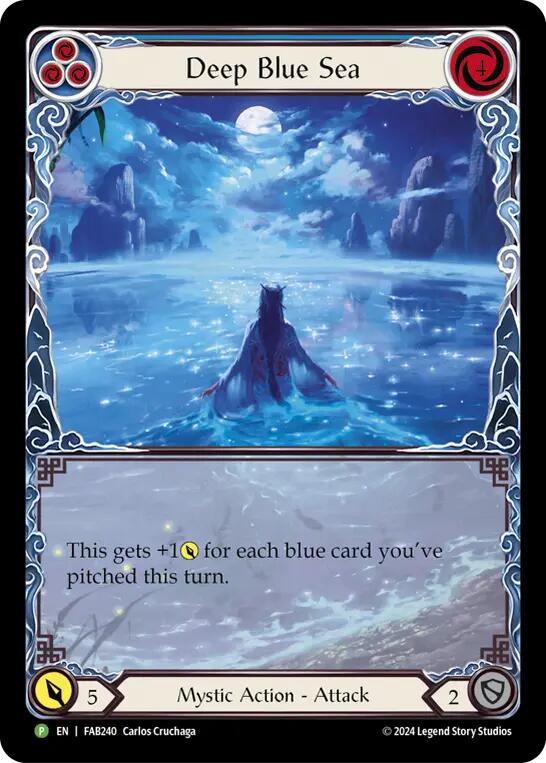 Deep Blue Sea [FAB240] (Promo)  Rainbow Foil | Boutique FDB TCG