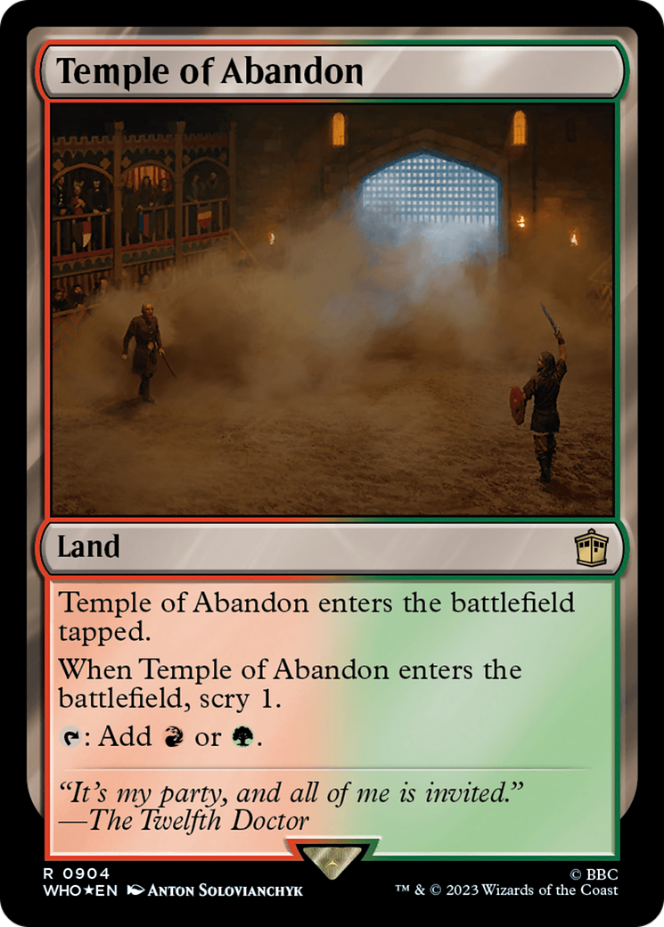 Temple of Abandon (Surge Foil) [Doctor Who] | Boutique FDB TCG