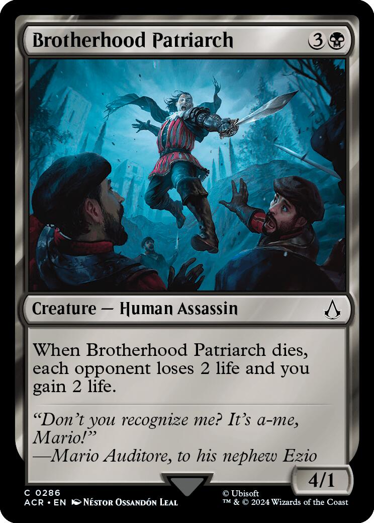 Brotherhood Patriarch [Assassin's Creed] | Boutique FDB TCG