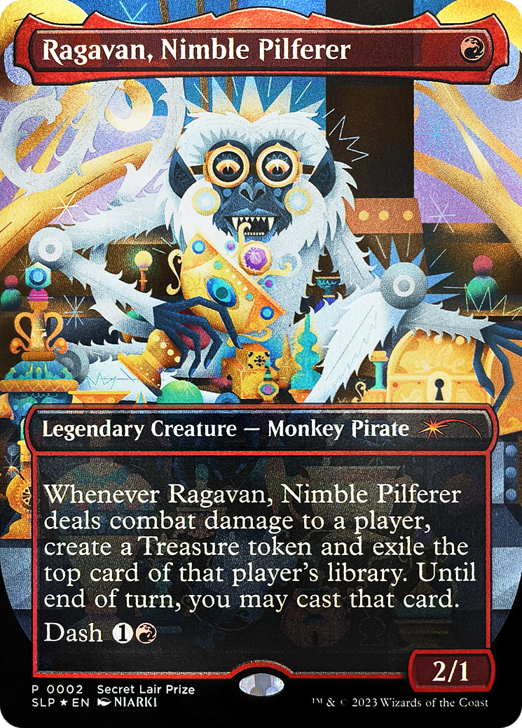 Ragavan, Nimble Pilferer (Borderless) [Secret Lair Showdown] | Boutique FDB TCG