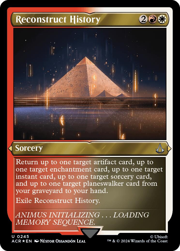 Reconstruct History (Foil Etched) [Assassin's Creed] | Boutique FDB TCG