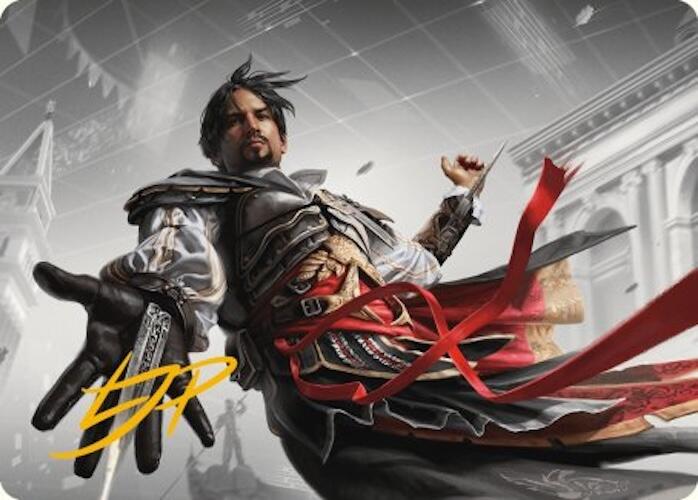 Ezio Auditore da Firenze Art Card (Gold-Stamped Signature) [Assassin's Creed Art Series] | Boutique FDB TCG