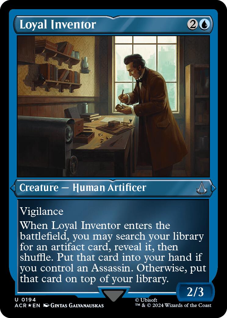 Loyal Inventor (Foil Etched) [Assassin's Creed] | Boutique FDB TCG