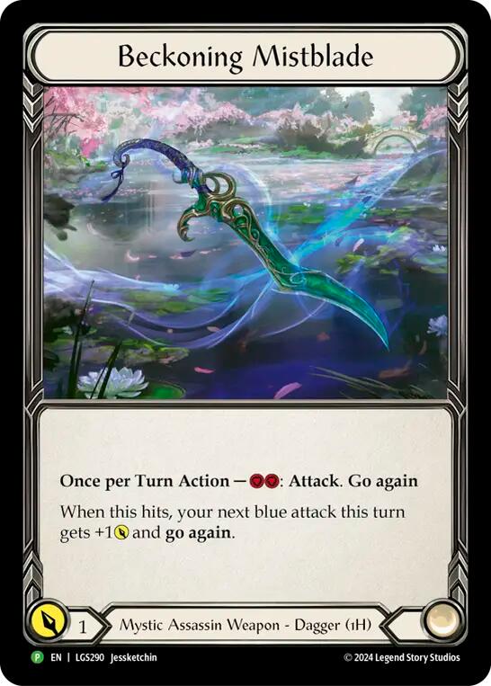 Beckoning Mistblade [LGS290] (Promo)  Rainbow Foil | Boutique FDB TCG