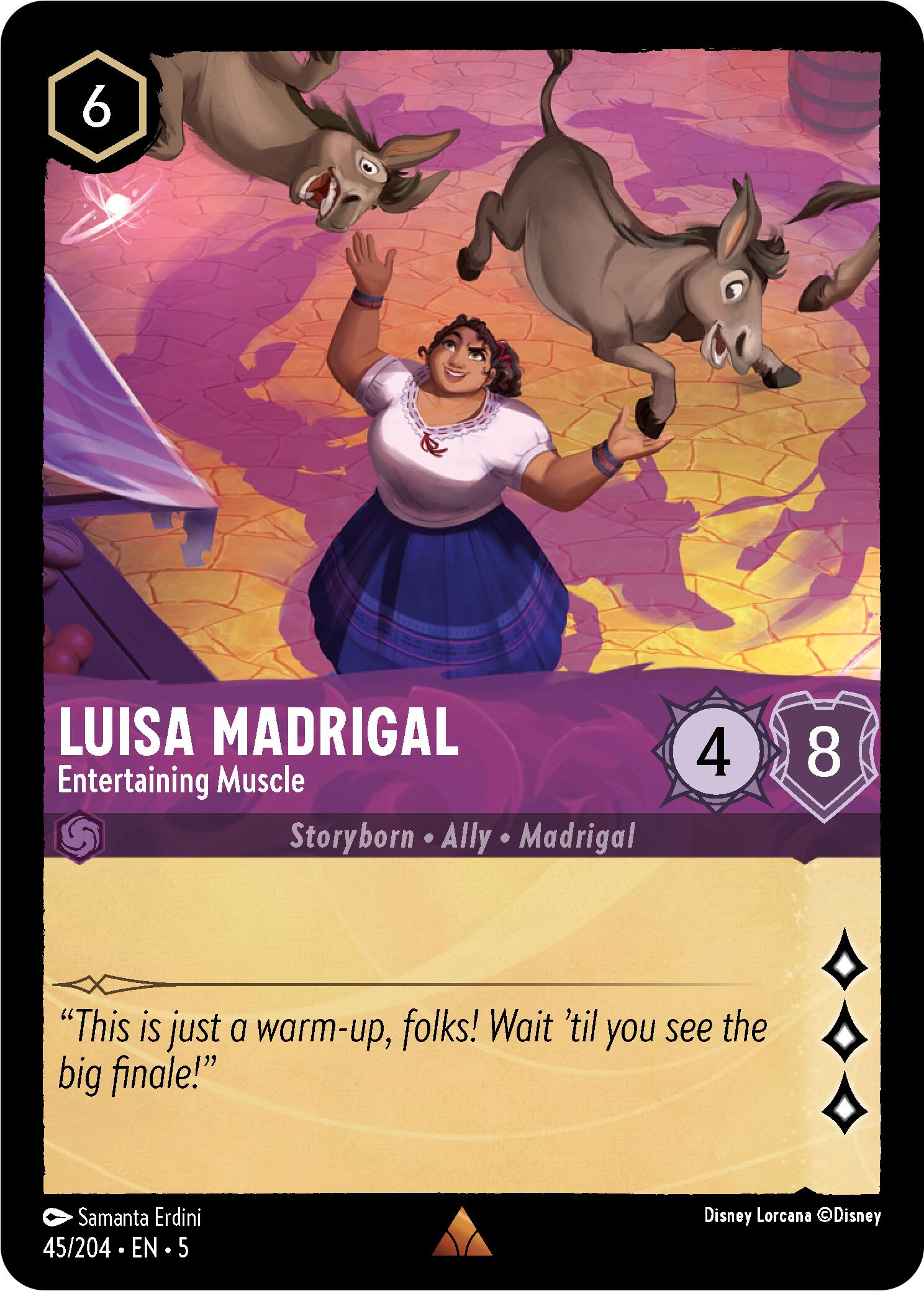 Luisa Madrigal - Entertaining Muscle (45/204) [Shimmering Skies] | Boutique FDB TCG