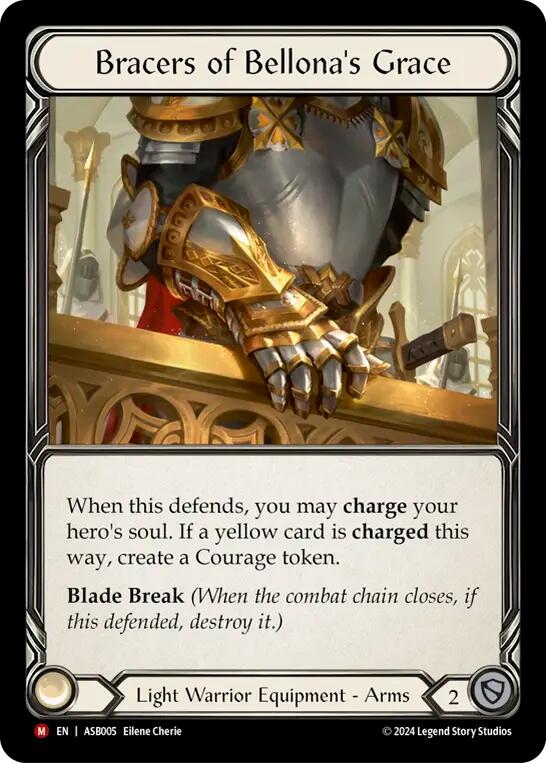 Bracers of Bellona's Grace [ASB005] (Armory Deck: Boltyn)  Rainbow Foil | Boutique FDB TCG