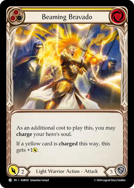 Beaming Bravado (Yellow) [ASB020] (Armory Deck: Boltyn) | Boutique FDB TCG