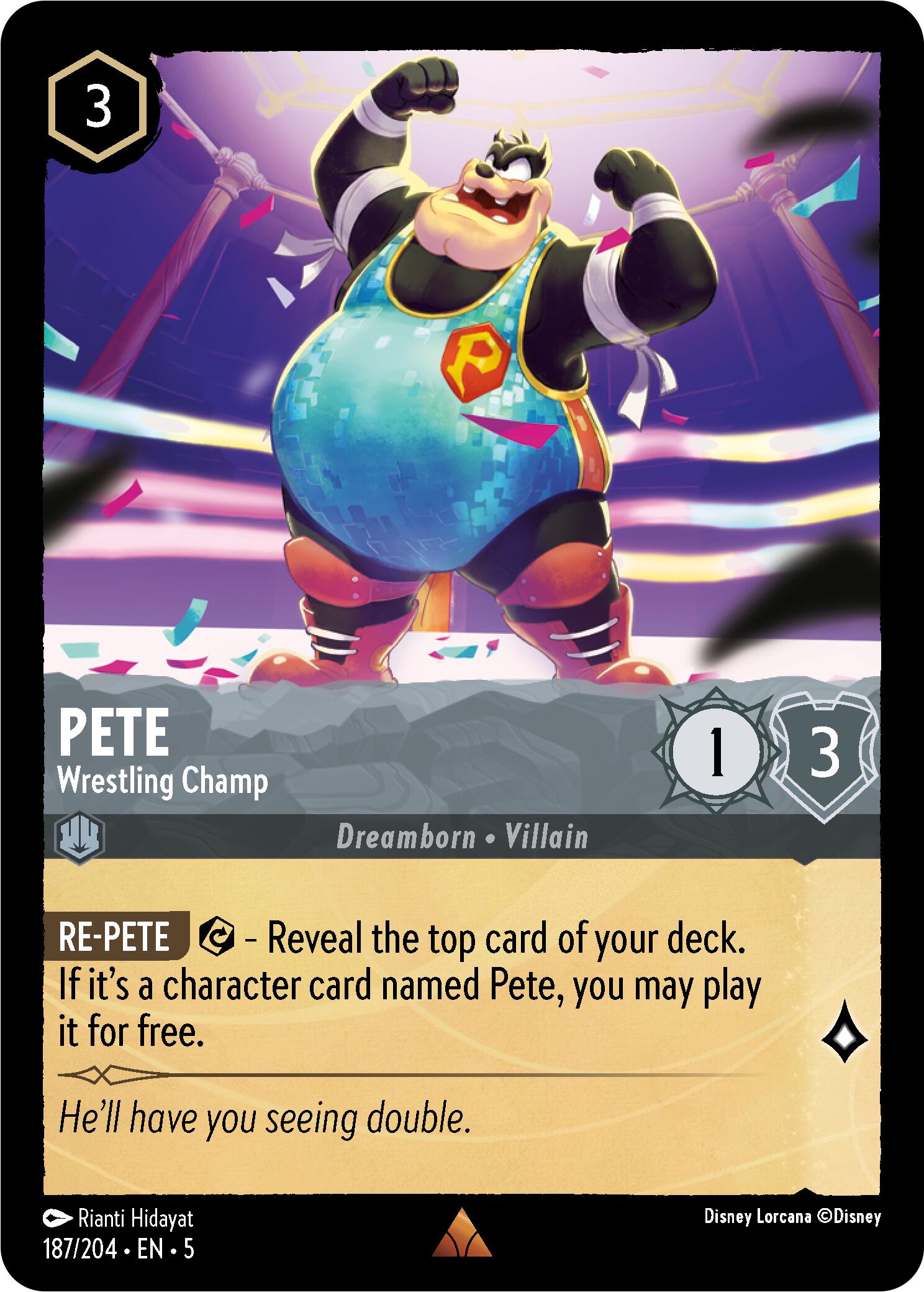 Pete - Wrestling Champ (187/204) [Shimmering Skies] | Boutique FDB TCG