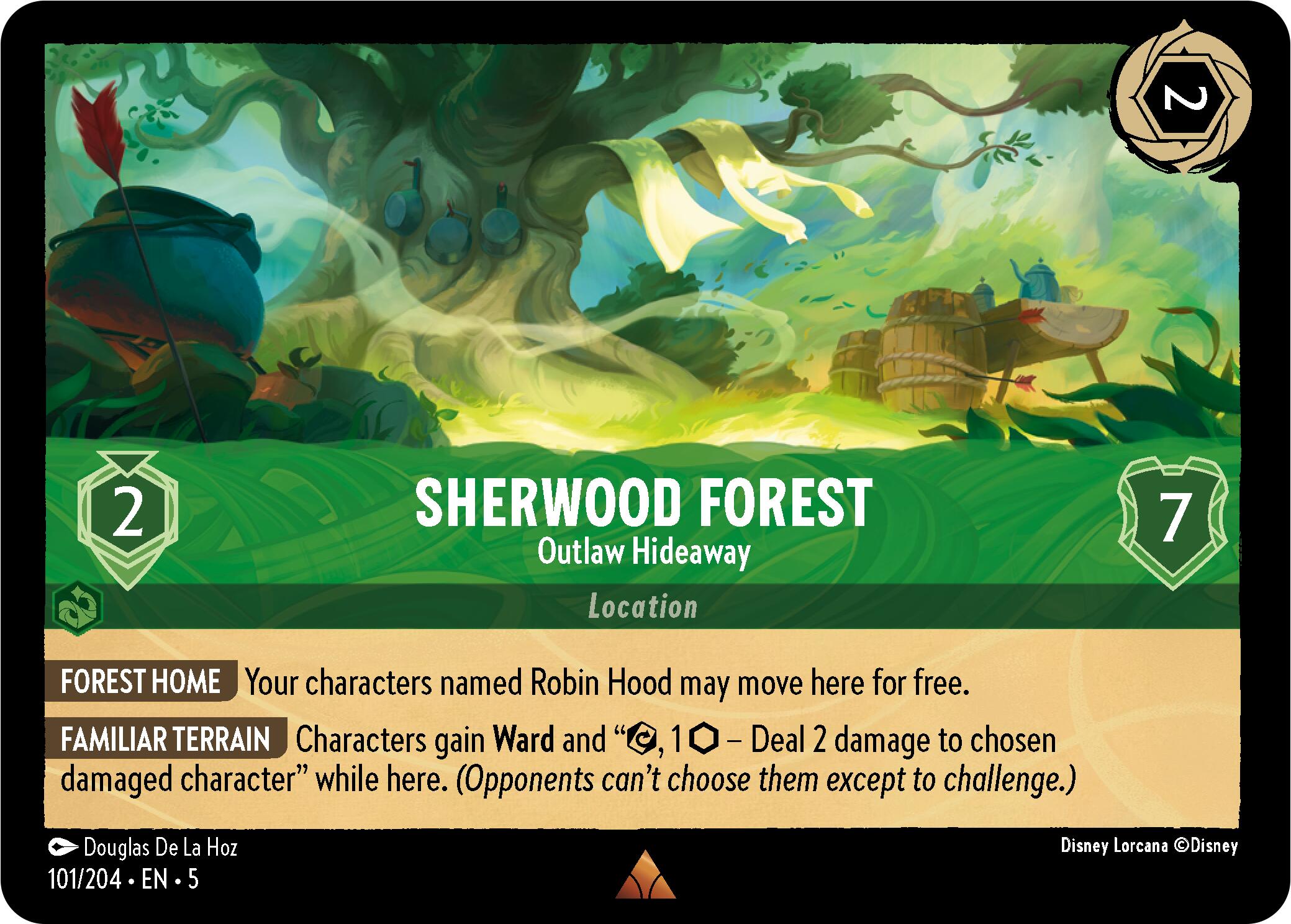 Sherwood Forest - Outlaw Hideaway (101/204) [Shimmering Skies] | Boutique FDB TCG