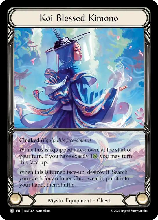 Koi Blessed Kimono (Extended Art) [MST068] (Part the Mistveil)  Cold Foil | Boutique FDB TCG