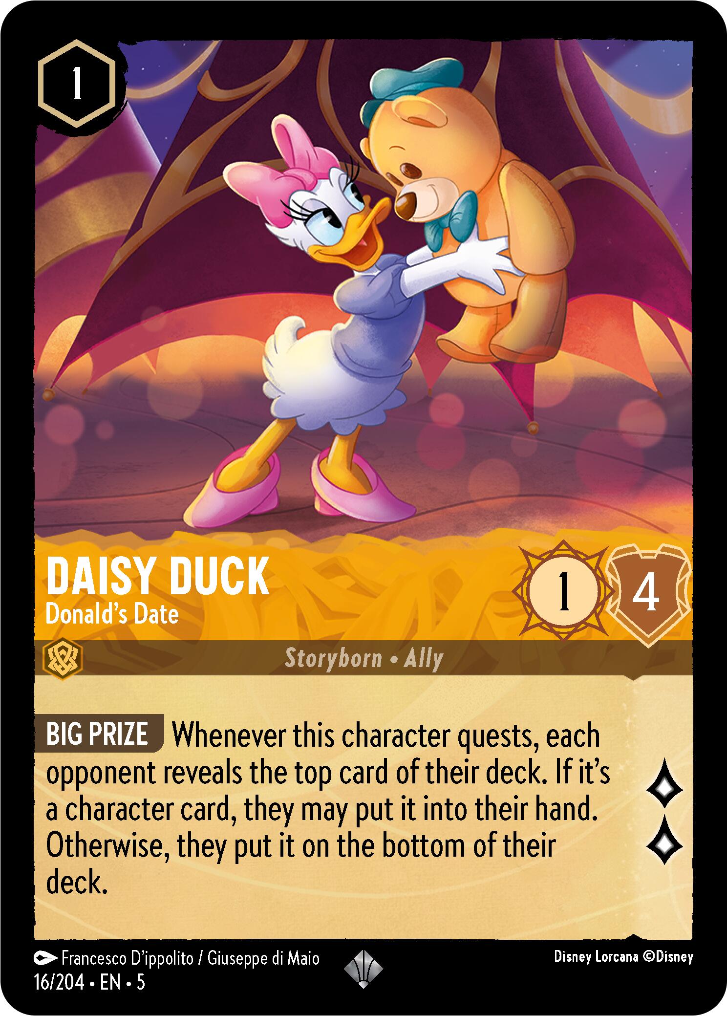 Daisy Duck - Donald's Date (16/204) [Shimmering Skies] | Boutique FDB TCG