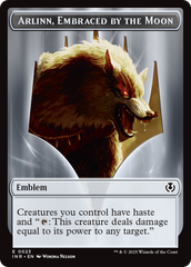 Wolf (0018) // Emblem - Arlinn, Embraces by the Moon Double-Sided Token [Innistrad Remastered Tokens] | Boutique FDB TCG