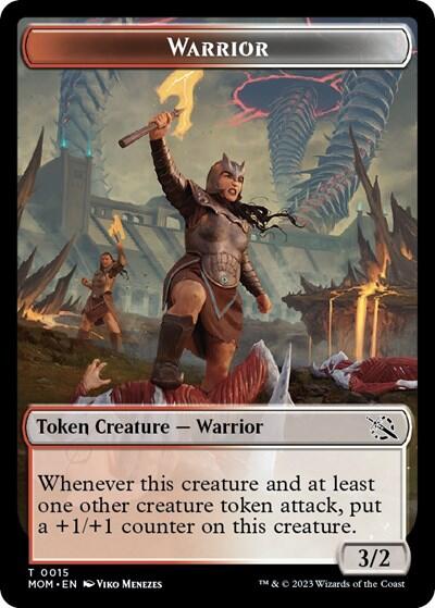 Warrior // Phyrexian Hydra (0012) Double-Sided Token [March of the Machine Tokens] | Boutique FDB TCG