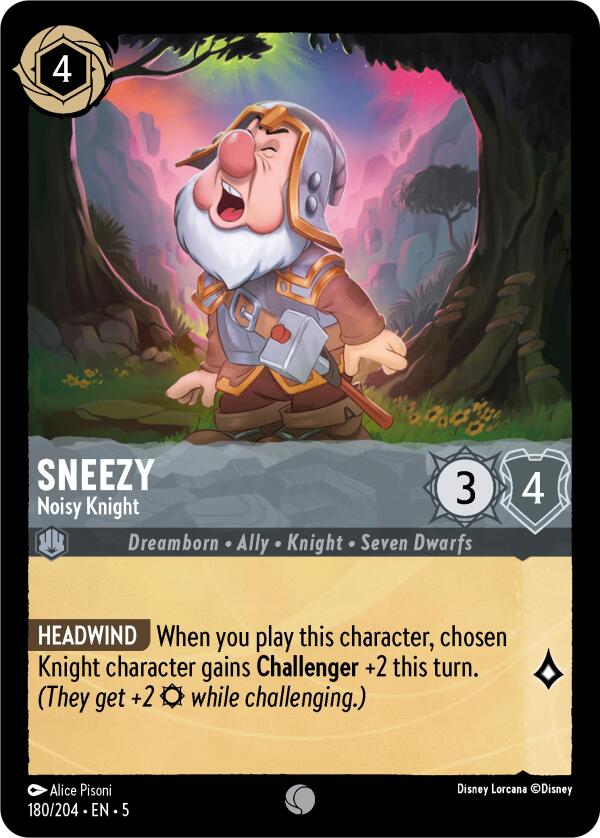 Sneezy - Noisy Knight (180/204) [Shimmering Skies] | Boutique FDB TCG