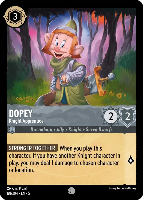 Dopey - Knight Apprentice (181/204) [Shimmering Skies] | Boutique FDB TCG