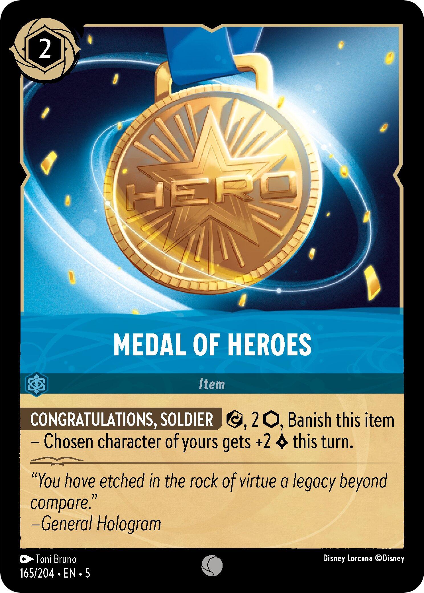 Medal of Heroes (165/204) [Shimmering Skies] | Boutique FDB TCG