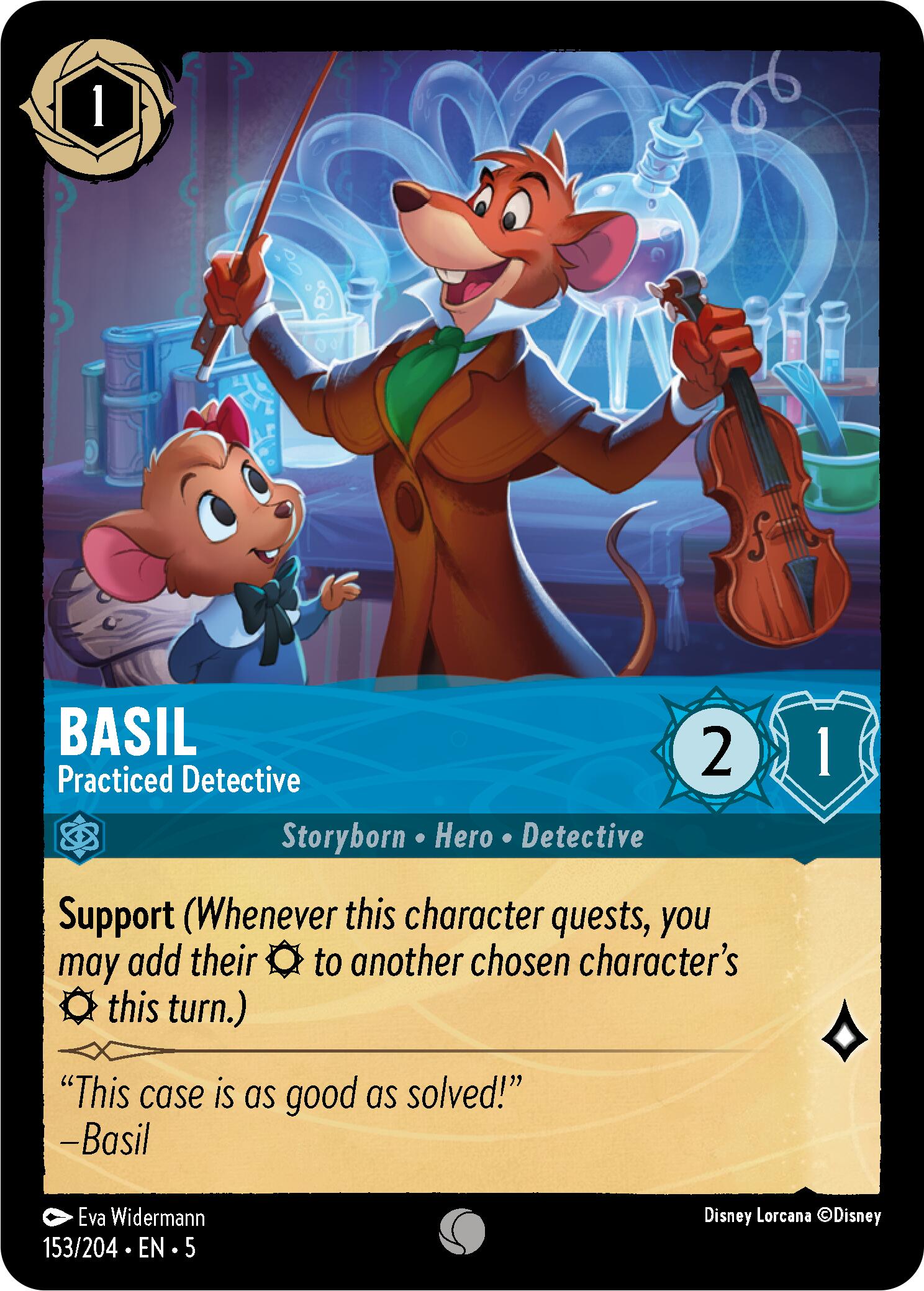 Basil - Practiced Detective (153/204) [Shimmering Skies] | Boutique FDB TCG