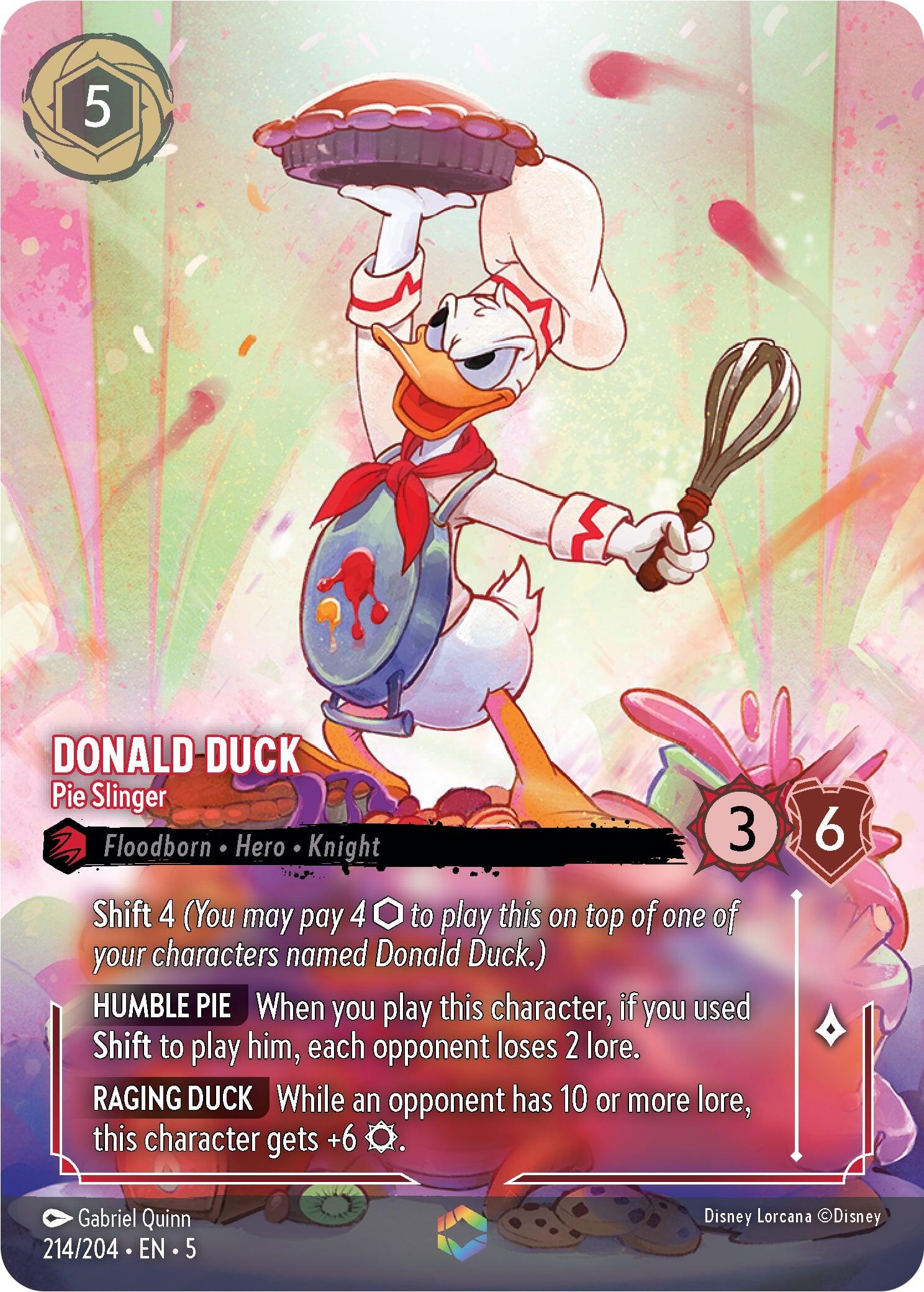 Donald Duck - Pie Slinger (Enchanted) (214/204) [Shimmering Skies] | Boutique FDB TCG