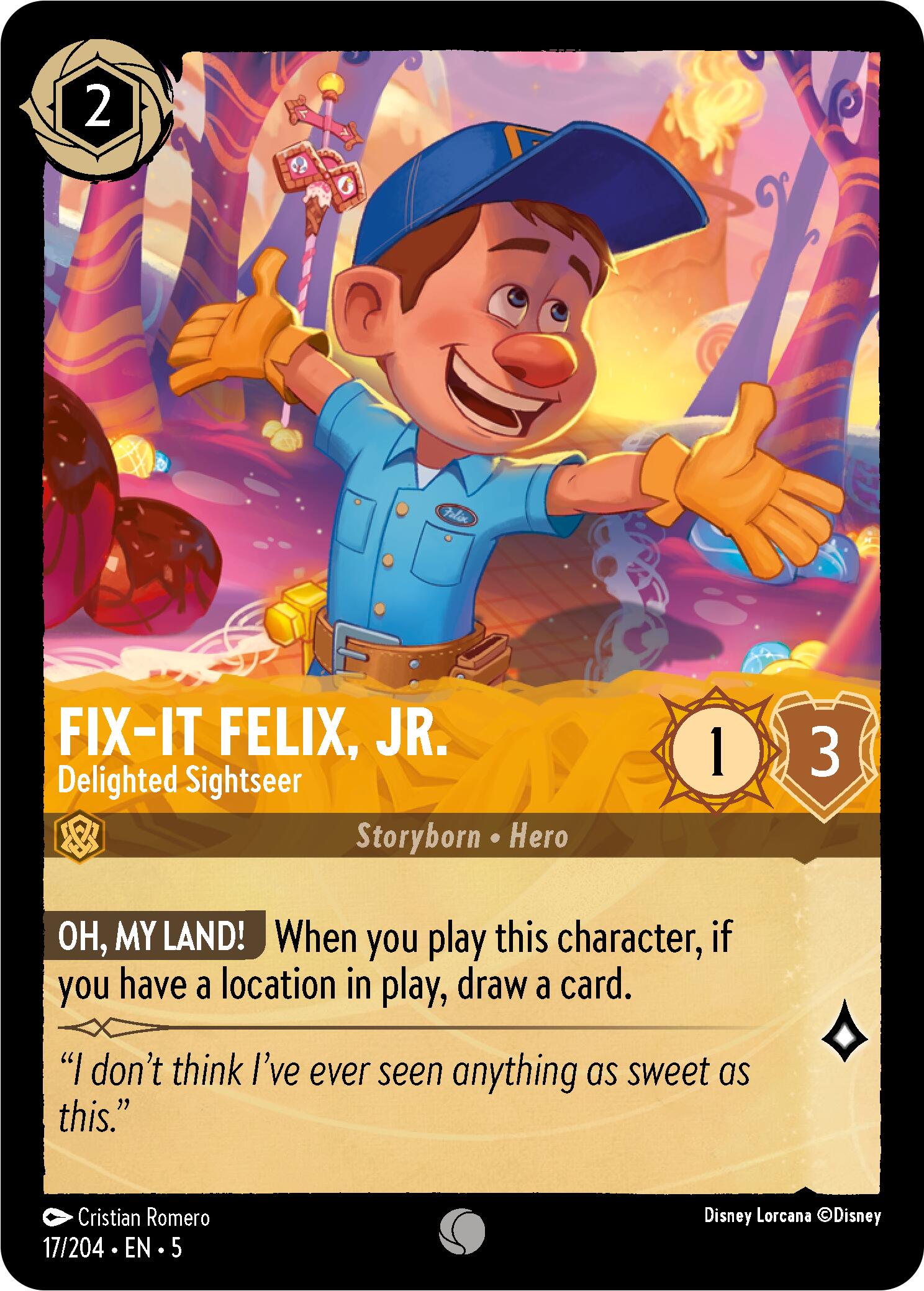 Fix-It Felix, Jr. - Delighted Sightseer (17/204) [Shimmering Skies] | Boutique FDB TCG