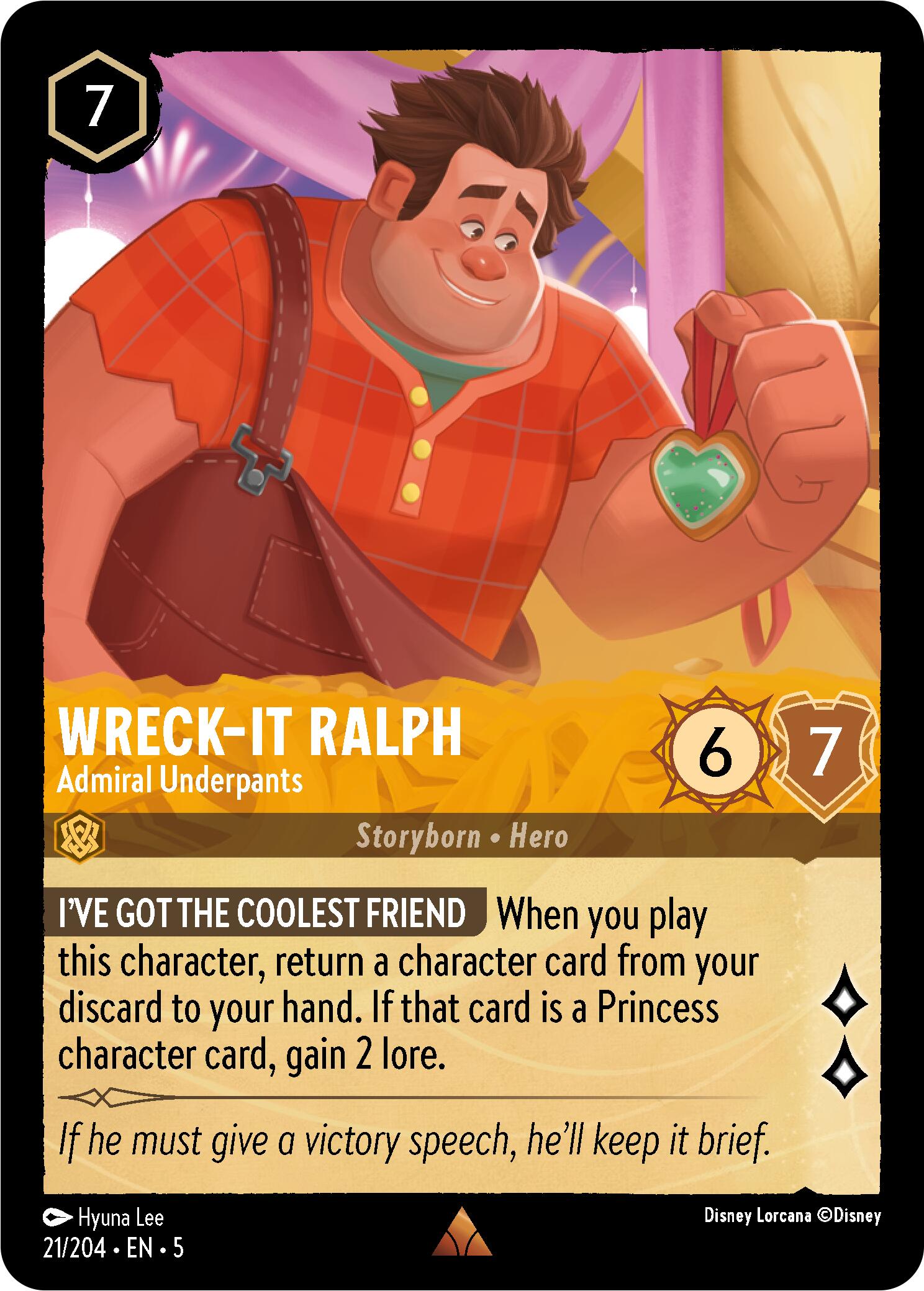 Wreck-It Ralph - Admiral Underpants (21/204) [Shimmering Skies] | Boutique FDB TCG