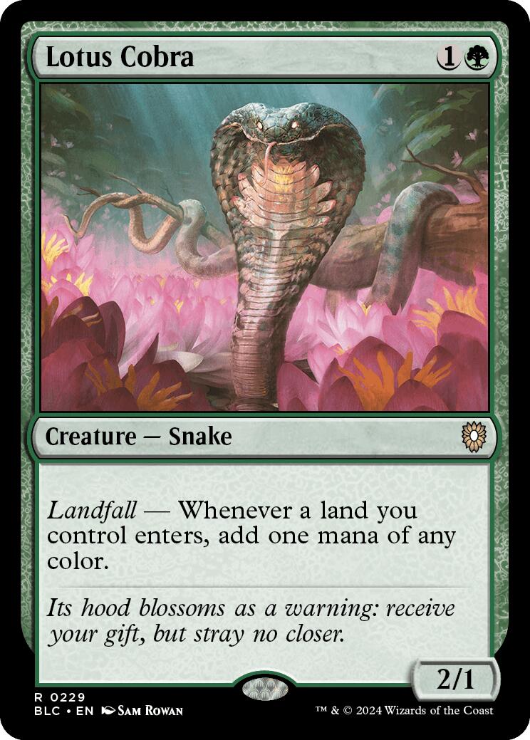 Lotus Cobra [Bloomburrow Commander] | Boutique FDB TCG