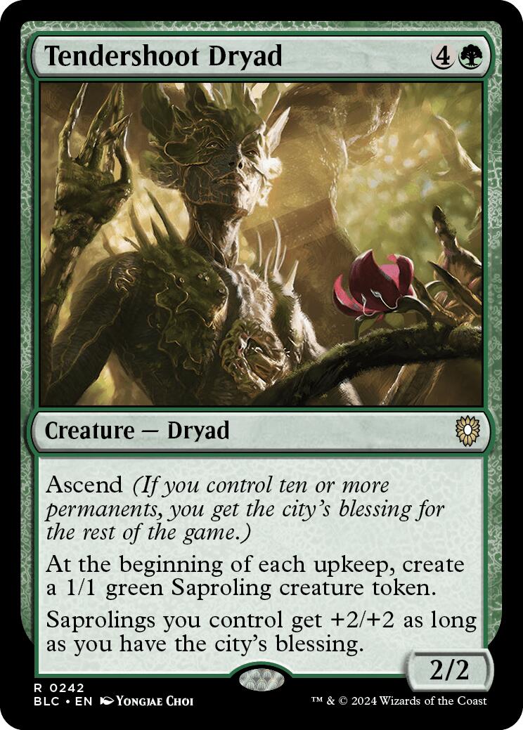 Tendershoot Dryad [Bloomburrow Commander] | Boutique FDB TCG