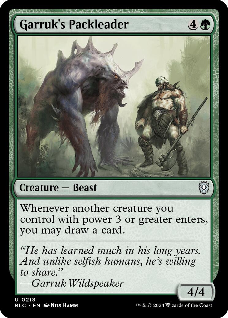 Garruk's Packleader [Bloomburrow Commander] | Boutique FDB TCG